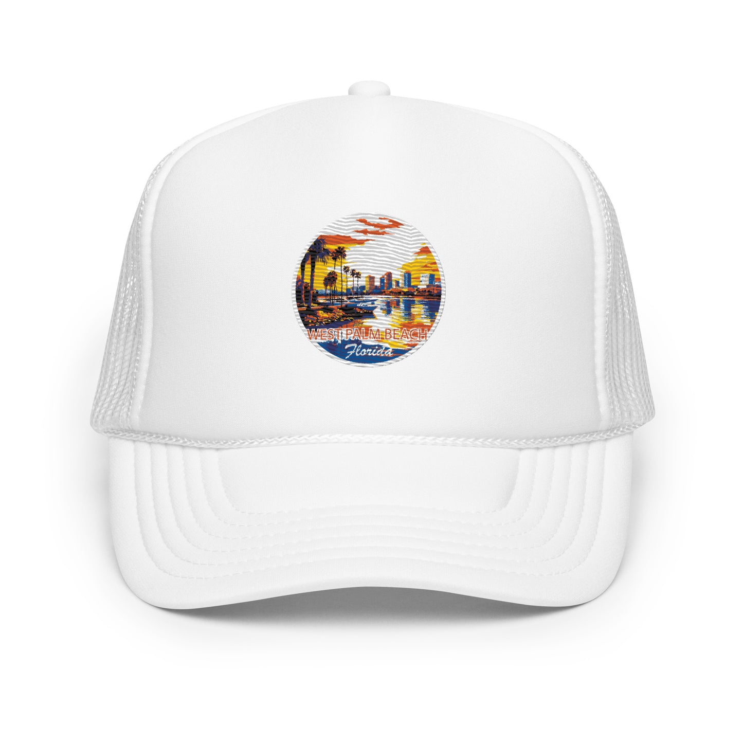 West Palm Beach Florida Souvenir Foam trucker hat