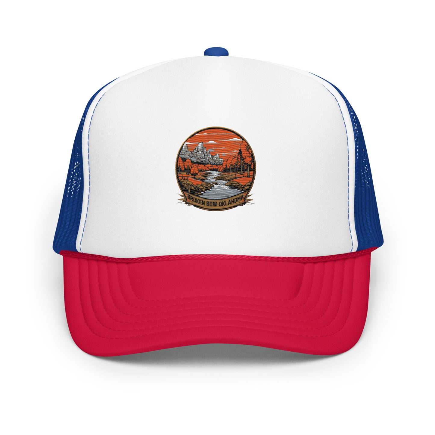 Broken Bow Oklahoma Souvenir Foam trucker hat