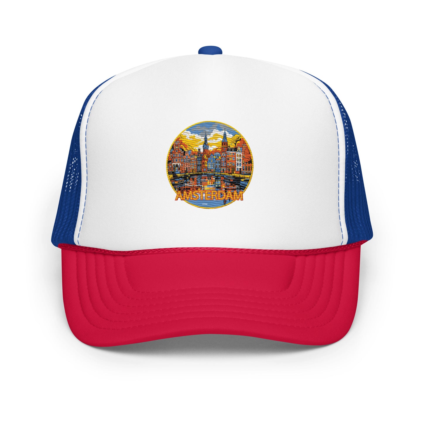 Amsterdam Netherlands Souvenir Foam trucker hat