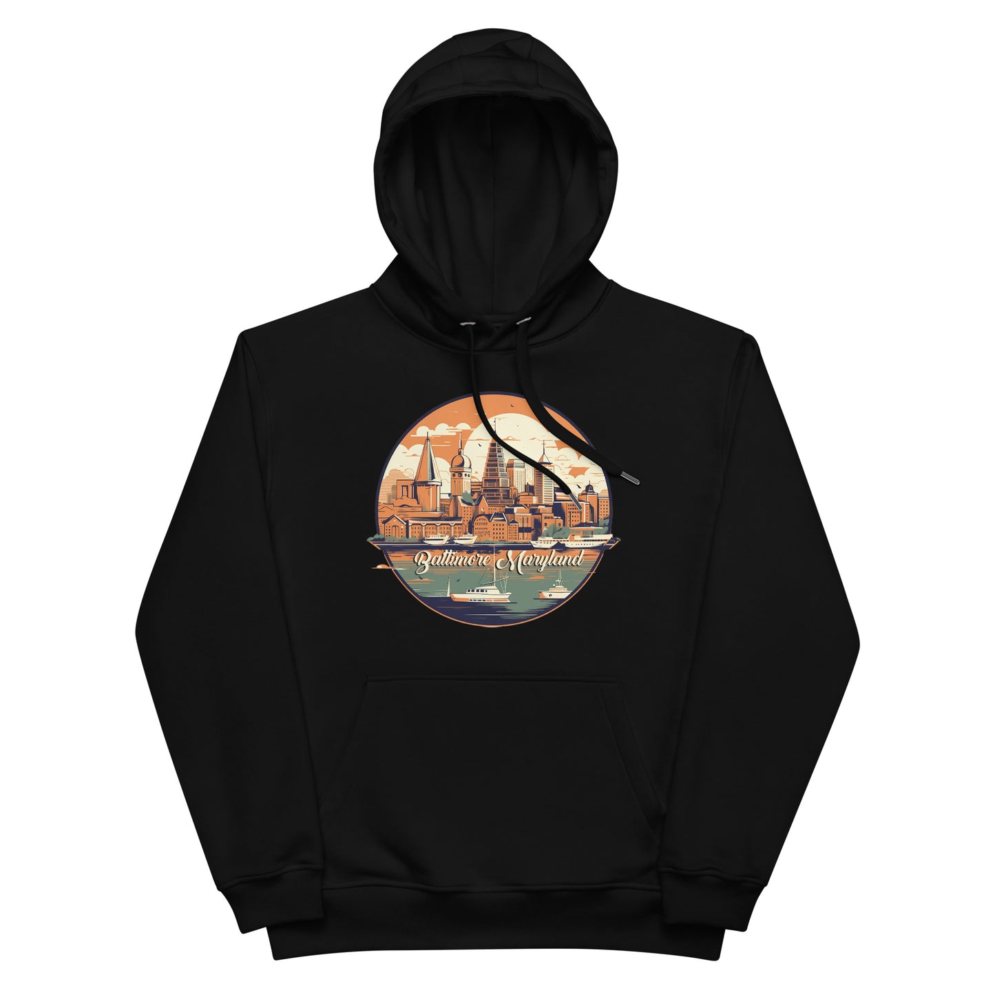 Baltimore Maryland Souvenir Premium eco hoodie