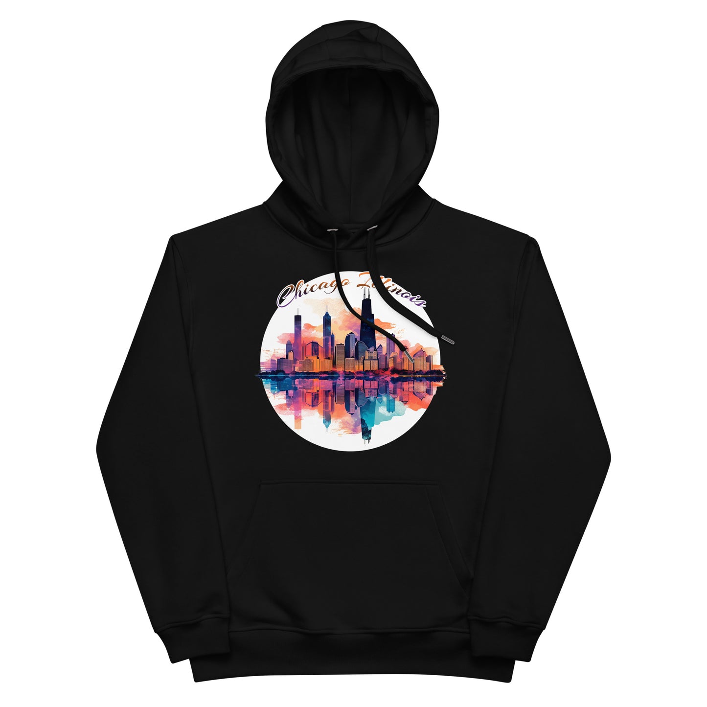 Chicago Illinois Souvenir Premium eco hoodie