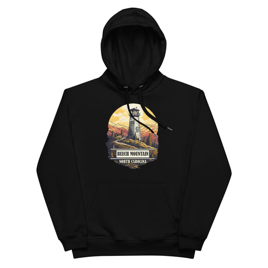 Beech Mountain North Carolina Souvenir Premium eco hoodie