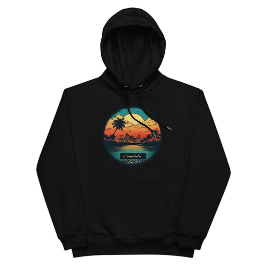 Honolulu Hawaii Souvenir Premium eco hoodie