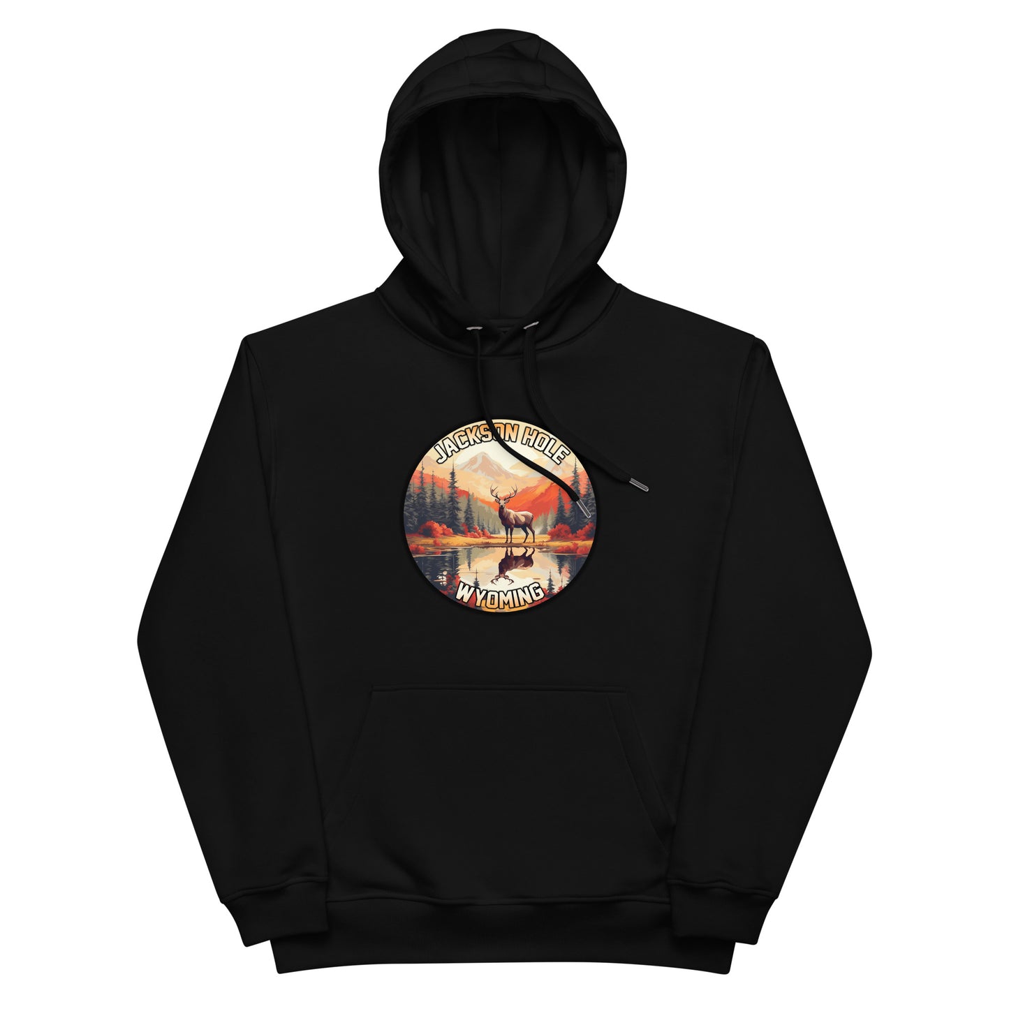 Jackson Hole Wyoming Souvenir Premium eco hoodie