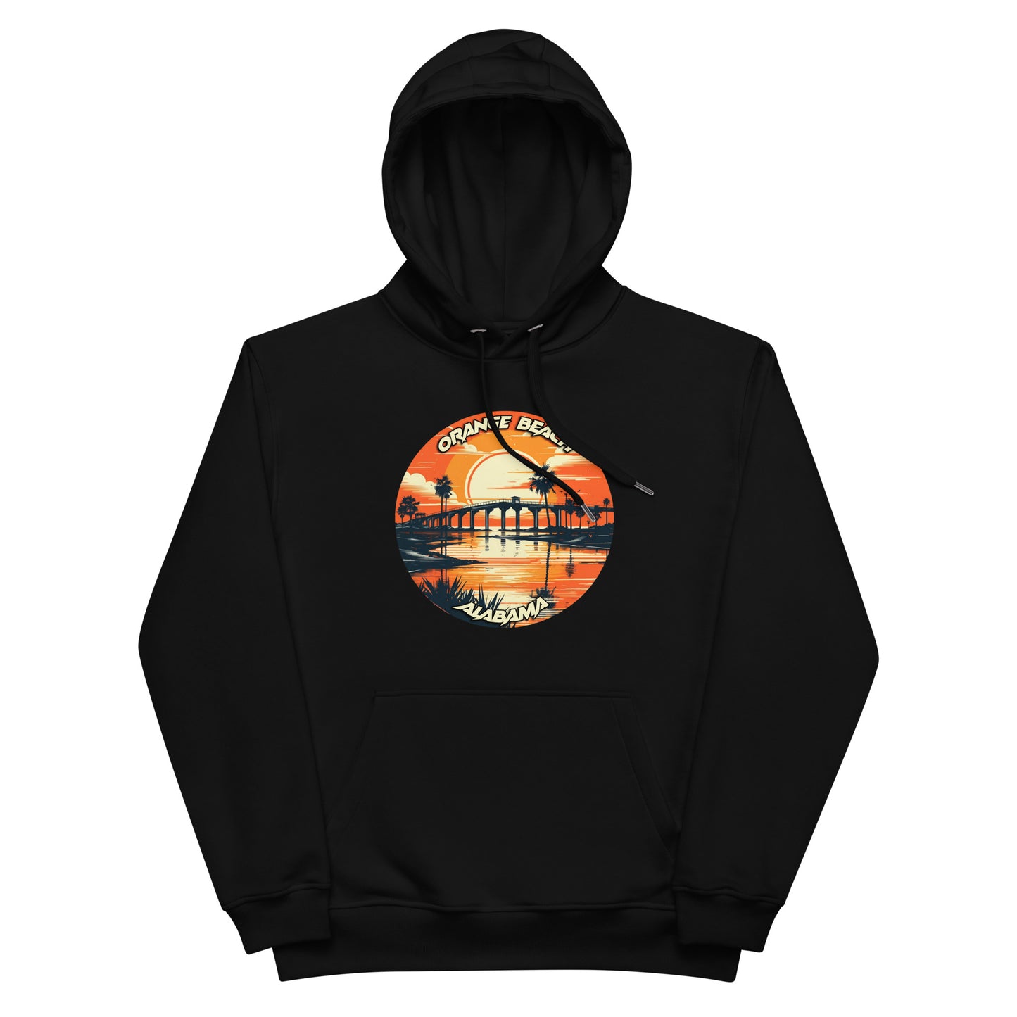 Orange Beach Alabama Souvenir Premium eco hoodie