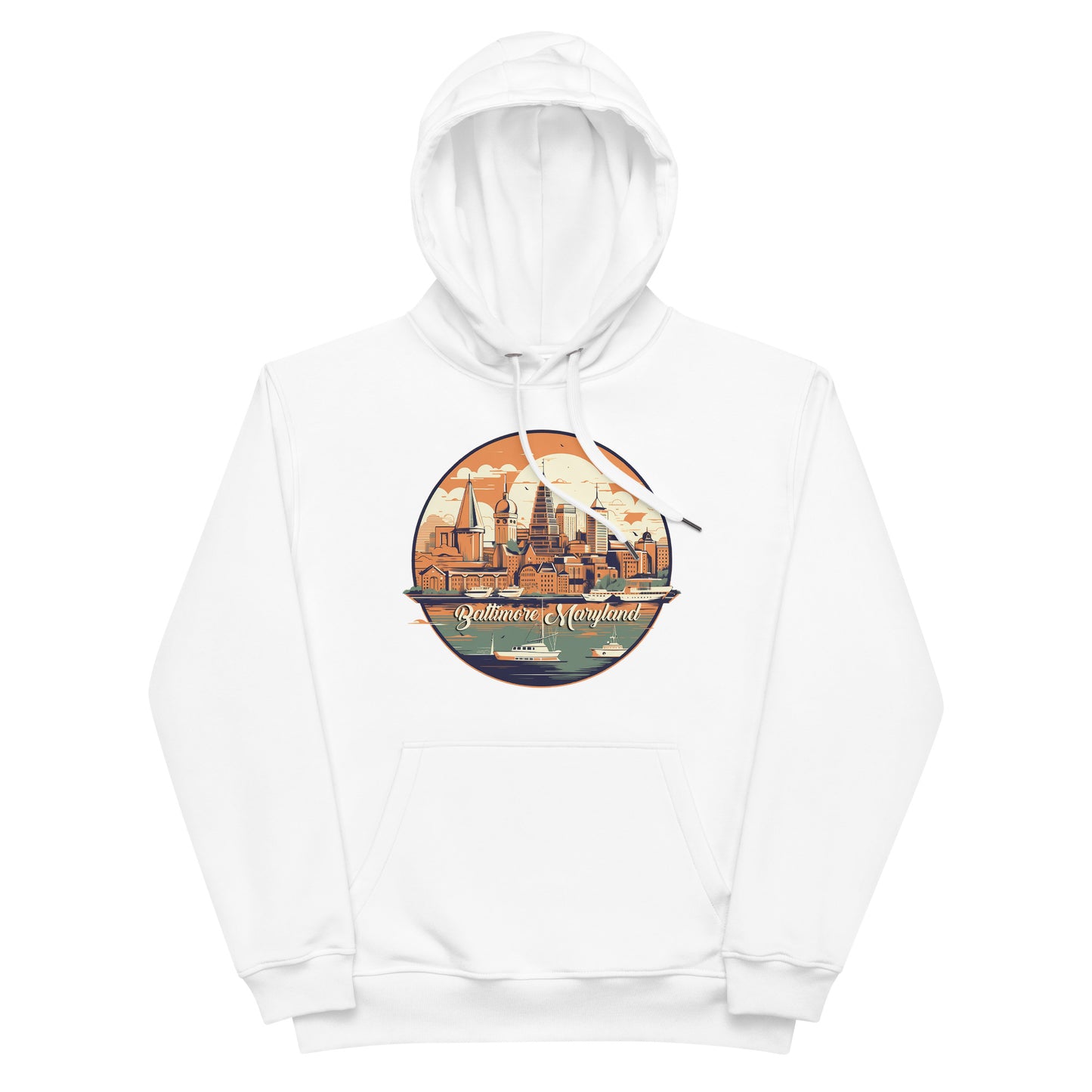 Baltimore Maryland Souvenir Premium eco hoodie