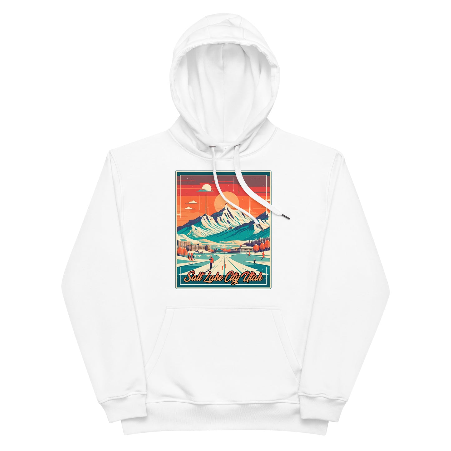 Salt Lake City Utah Souvenir Premium eco hoodie