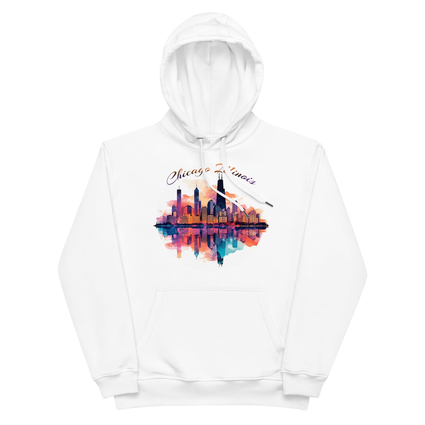 Chicago Illinois Souvenir Premium eco hoodie