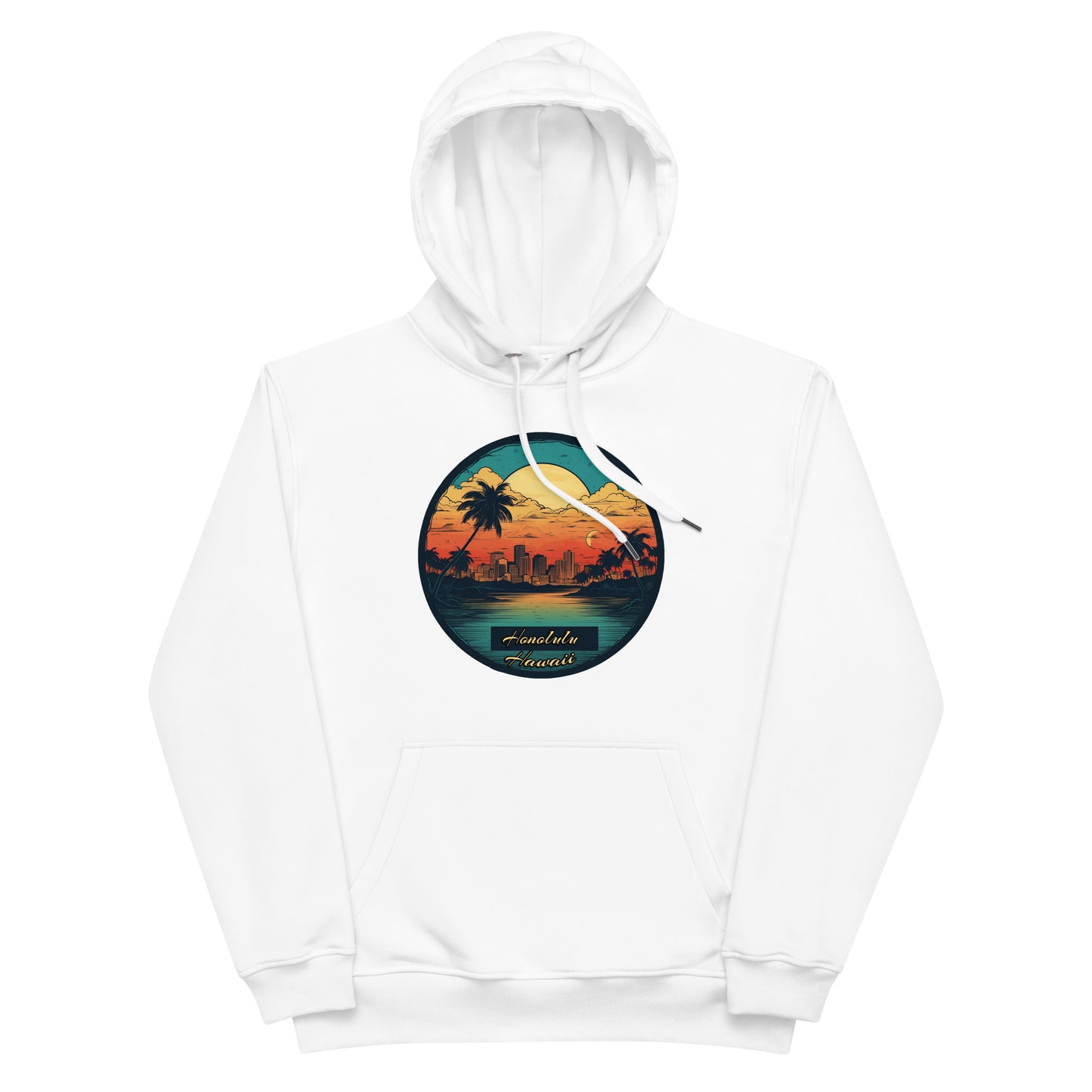 Honolulu Hawaii Souvenir Premium eco hoodie