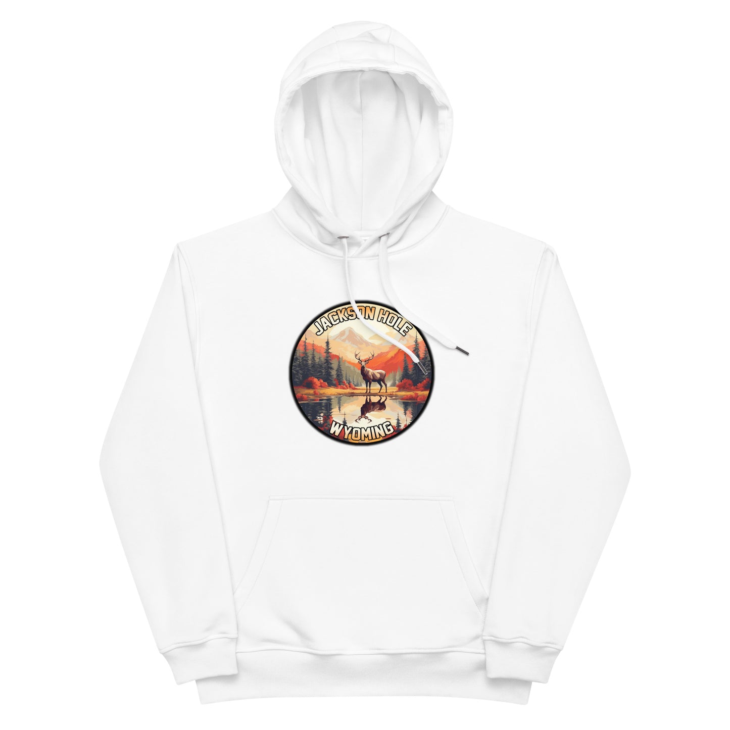 Jackson Hole Wyoming Souvenir Premium eco hoodie