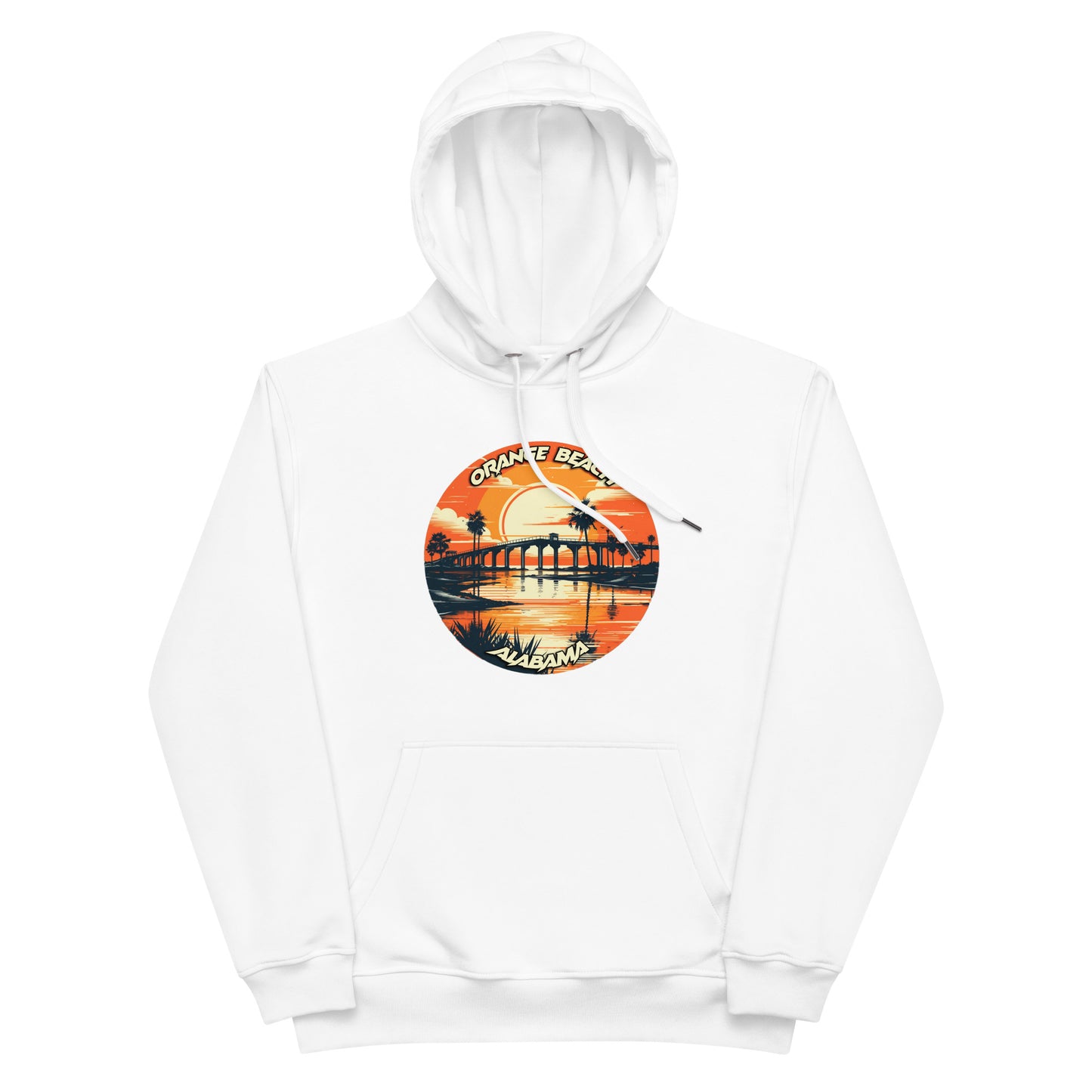 Orange Beach Alabama Souvenir Premium eco hoodie