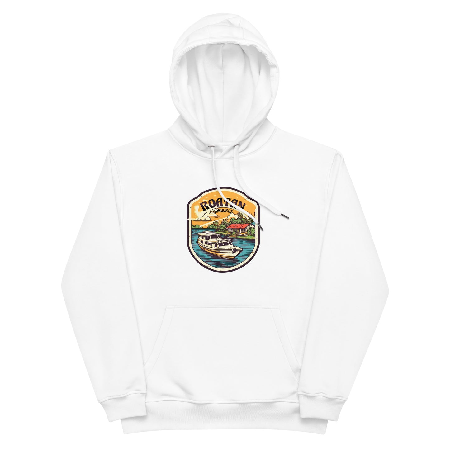 Roatan Honduras Souvenir Premium eco hoodie