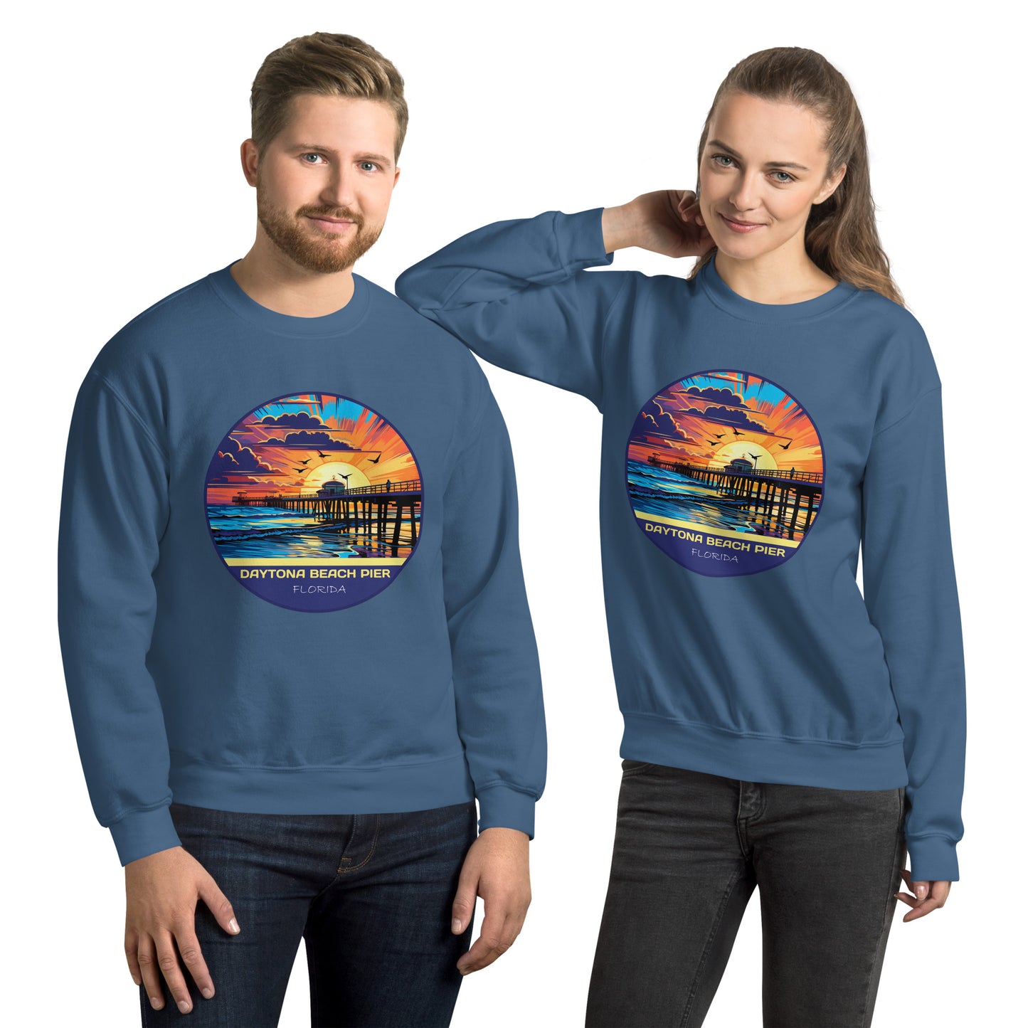 Daytona Beach Pier Florida Souvenir Unisex Sweatshirt