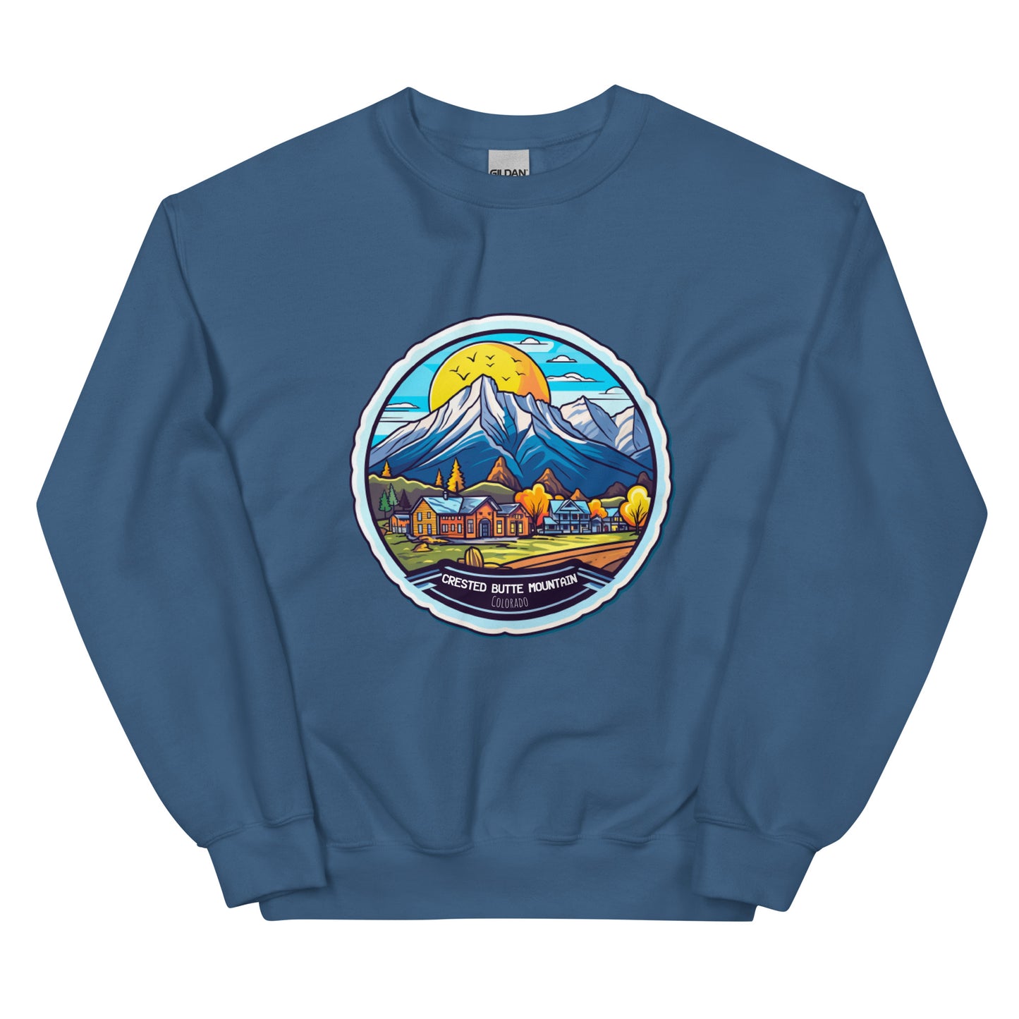 Crested Butte Mountain Colorado Souvenir Unisex Sweatshirt