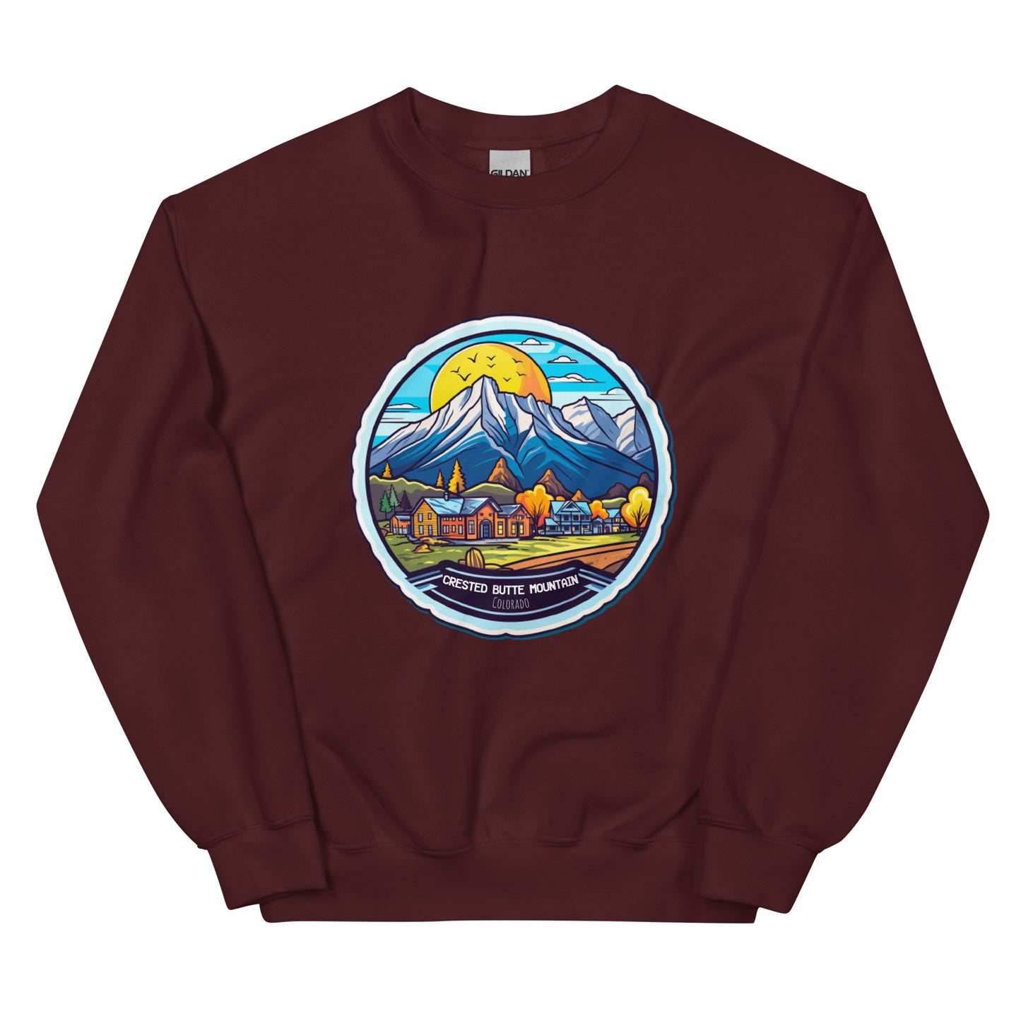 Crested Butte Mountain Colorado Souvenir Unisex Sweatshirt