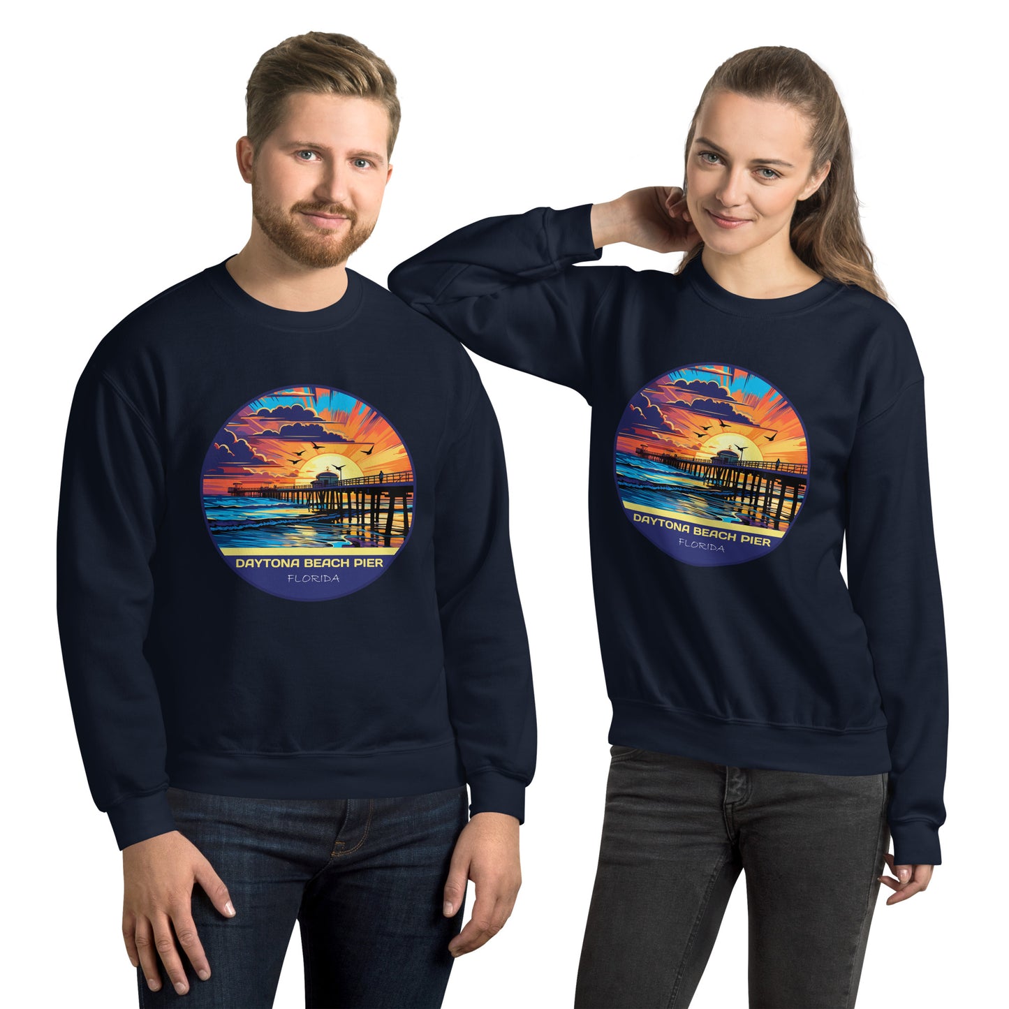 Daytona Beach Pier Florida Souvenir Unisex Sweatshirt