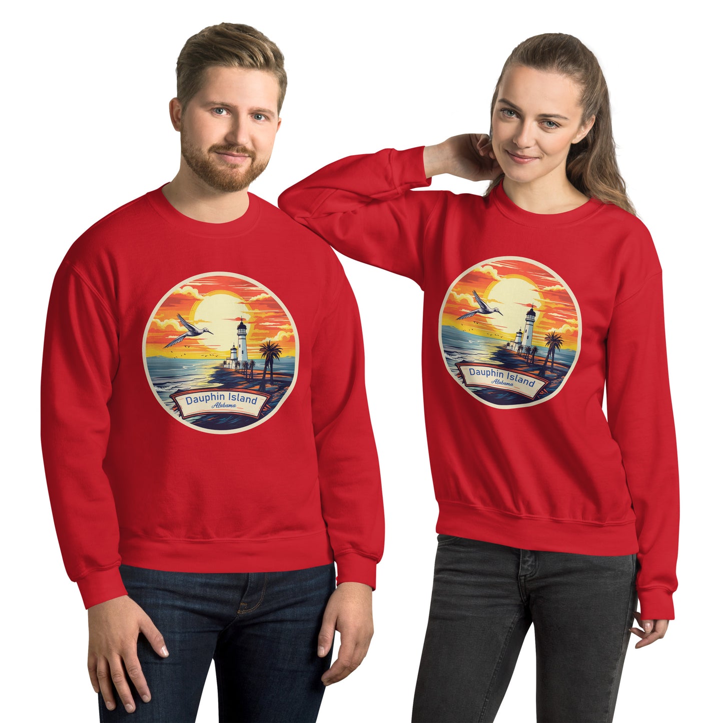 Dauphin Island Alabama Souvenir Unisex Sweatshirt