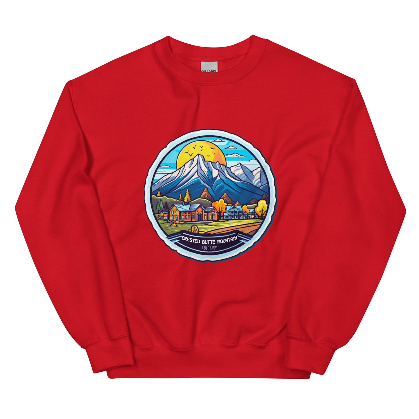 Crested Butte Mountain Colorado Souvenir Unisex Sweatshirt