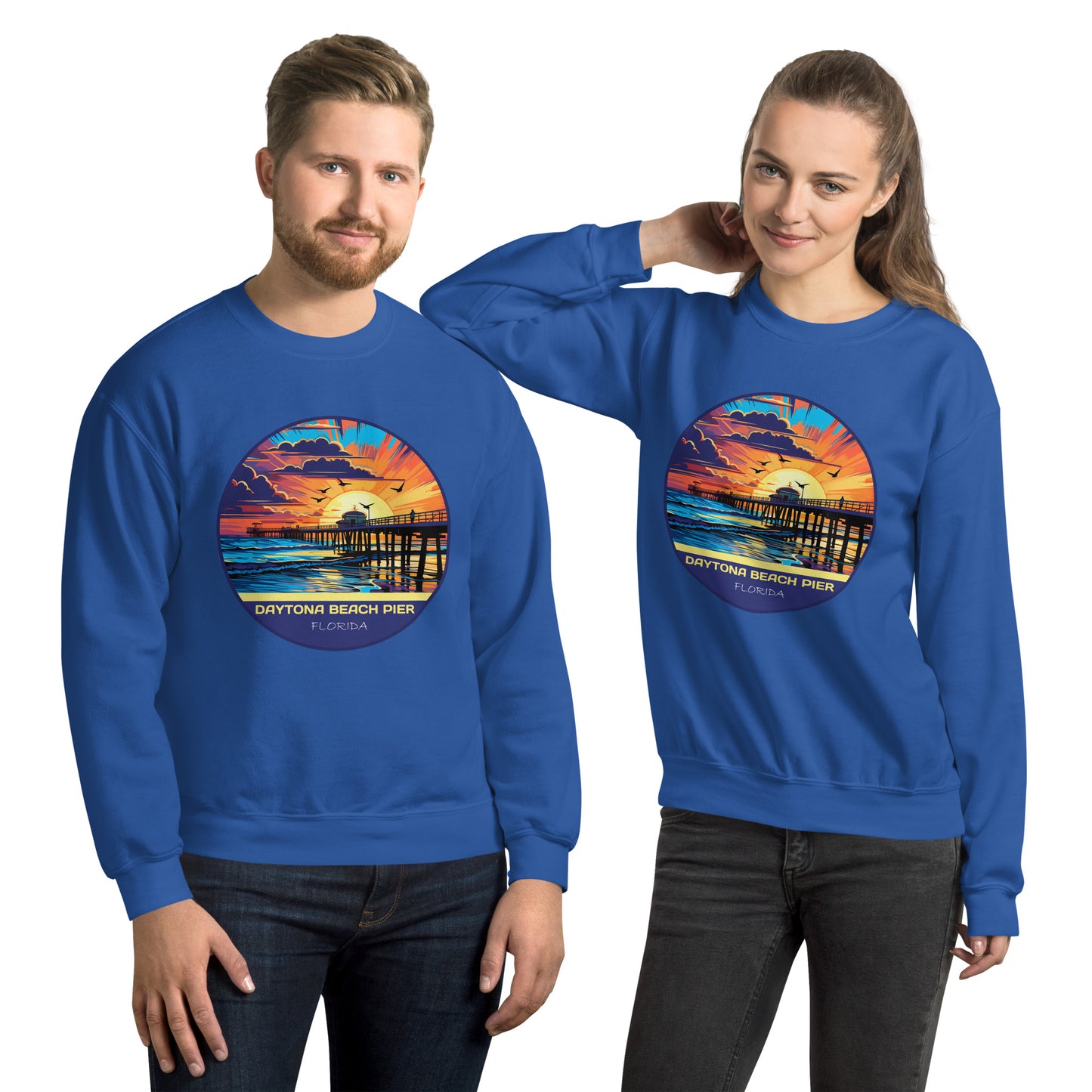 Daytona Beach Pier Florida Souvenir Unisex Sweatshirt