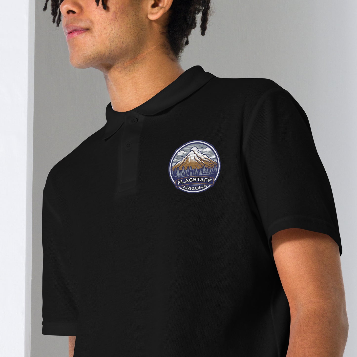 Flagstaff Arizona Souvenir Unisex pique polo shirt