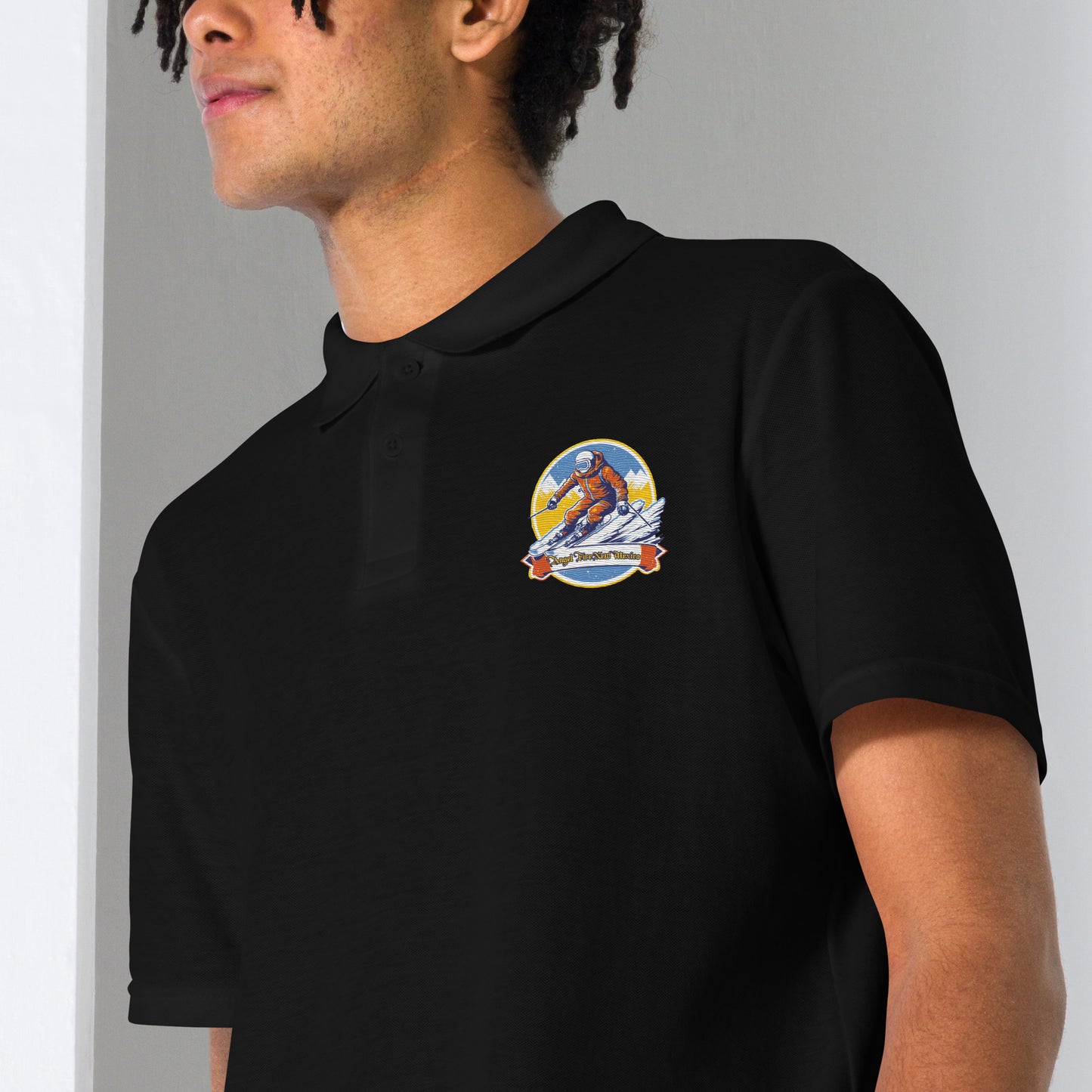 Angel Fire New Mexico Souvenir Unisex pique polo shirt