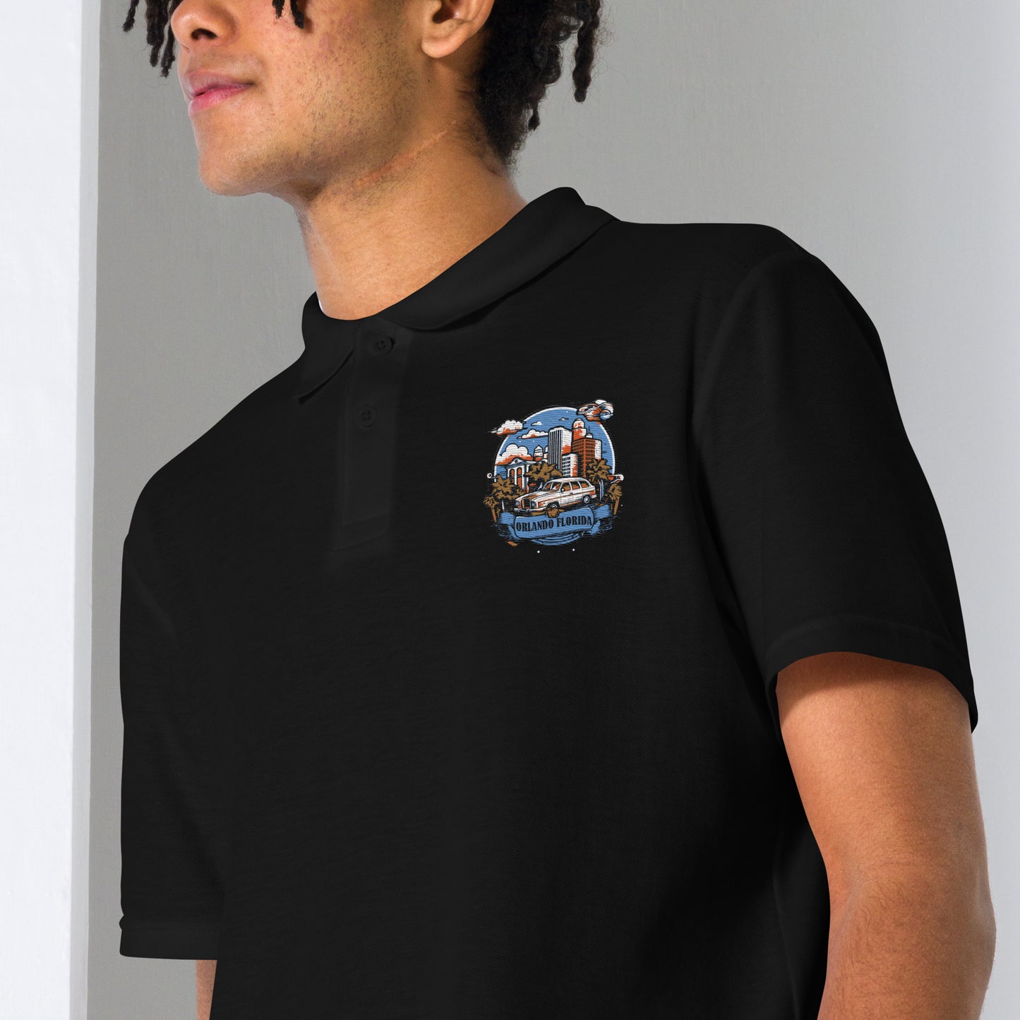 Orlando Florida Souvenir Unisex pique polo shirt