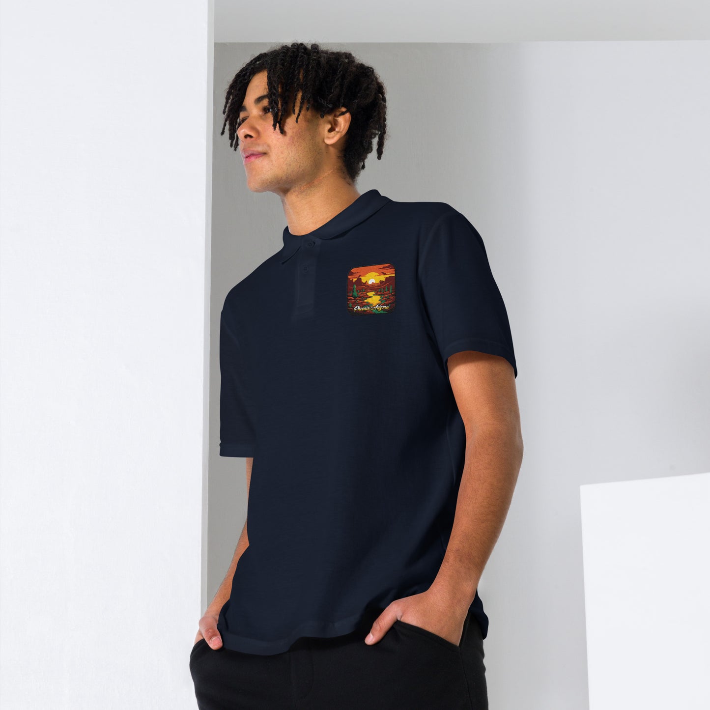 Phoenix Arizona Souvenir Unisex pique polo shirt