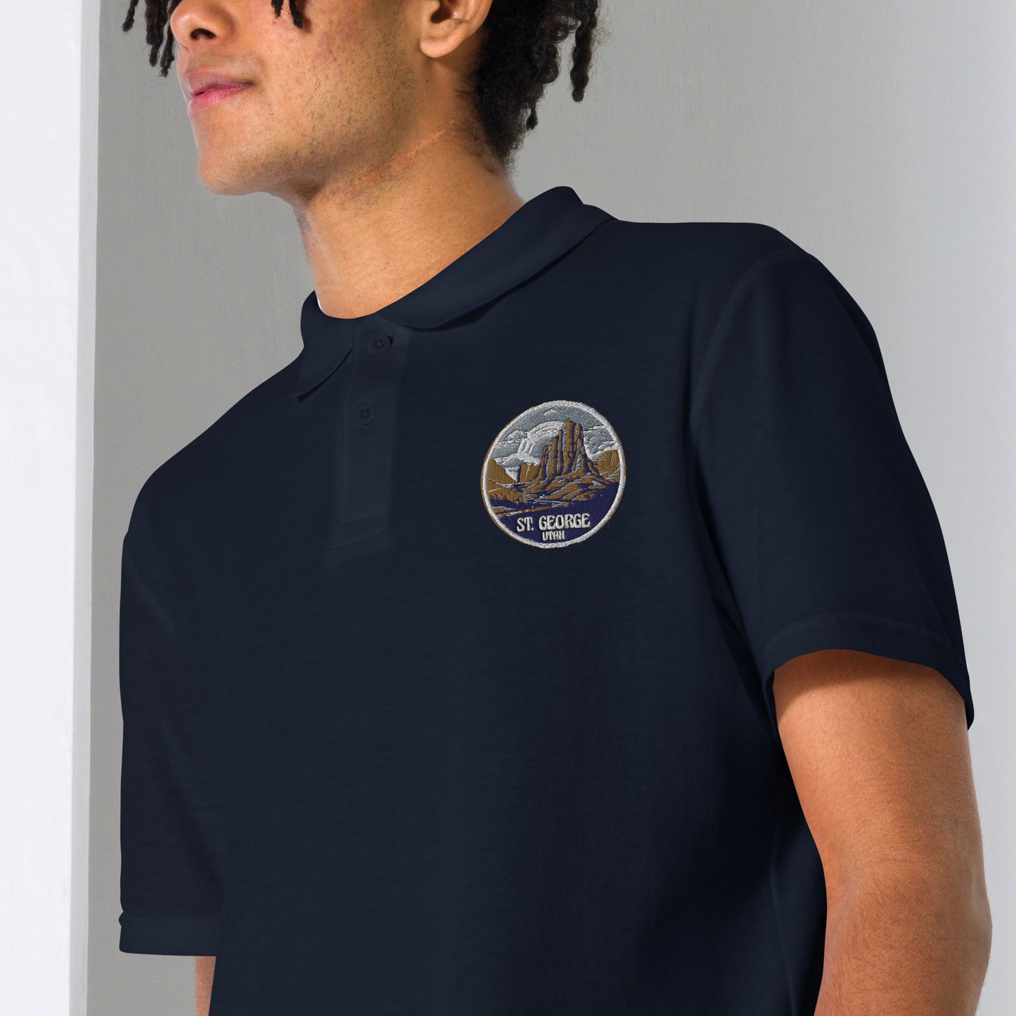 St. George Utah Souvenir Unisex pique polo shirt