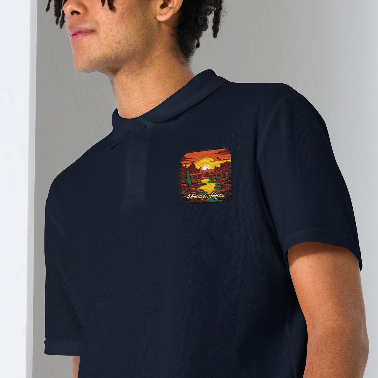 Phoenix Arizona Souvenir Unisex pique polo shirt