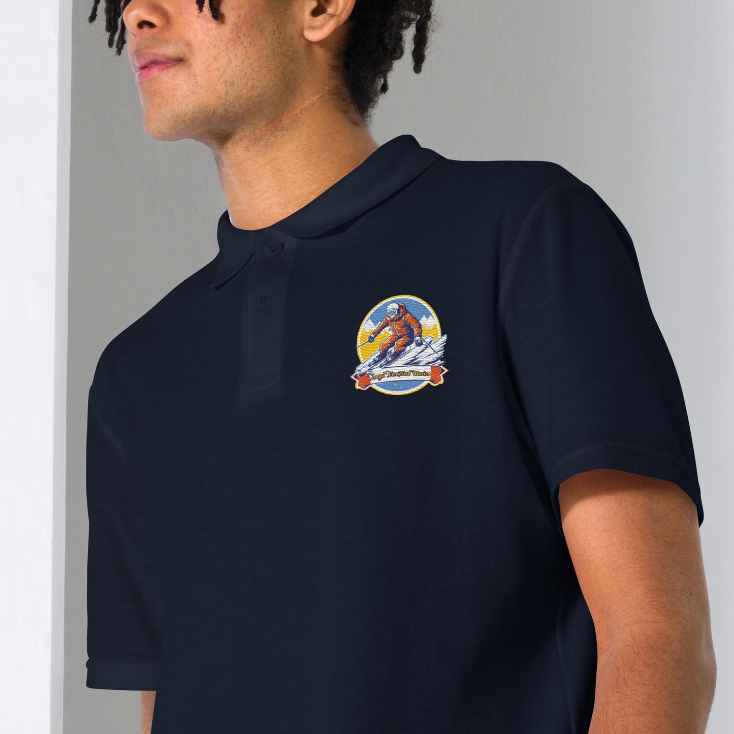 Angel Fire New Mexico Souvenir Unisex pique polo shirt