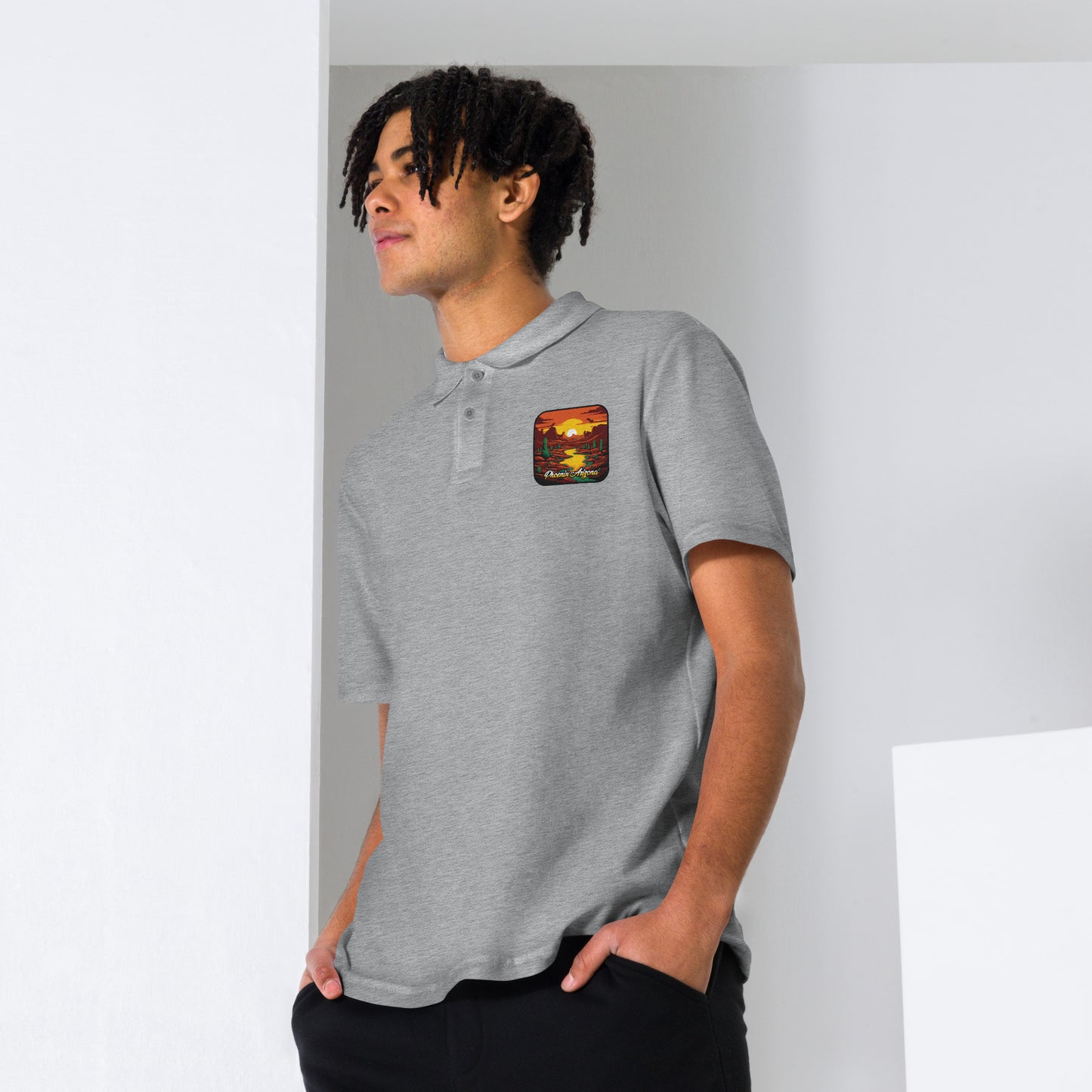 Phoenix Arizona Souvenir Unisex pique polo shirt