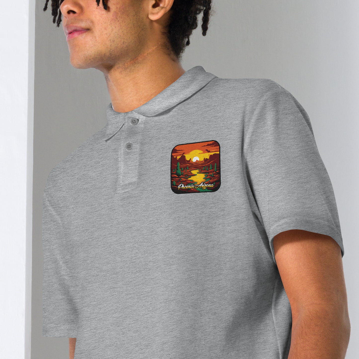 Phoenix Arizona Souvenir Unisex pique polo shirt