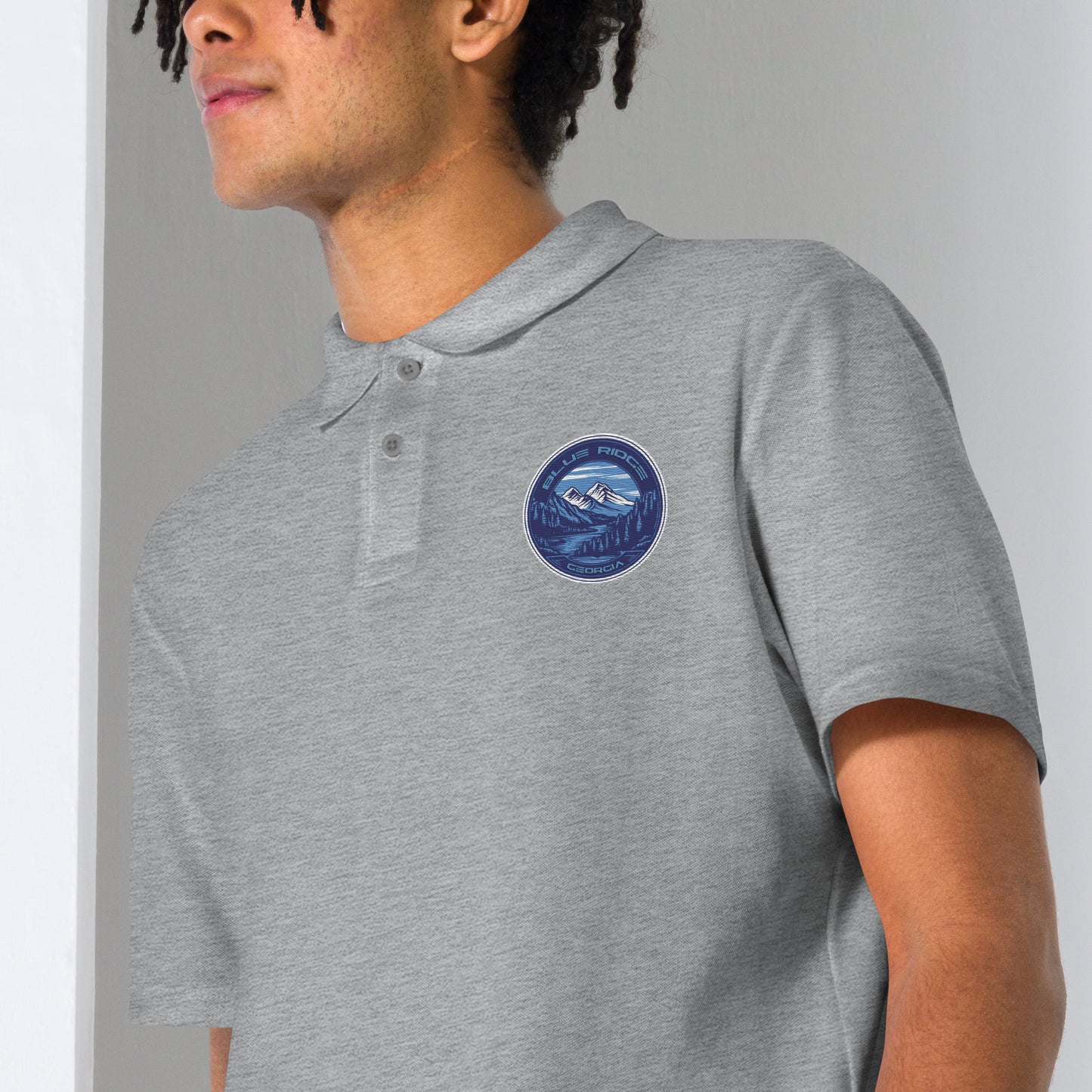 Blue Ridge Georgia Souvenir Unisex pique polo shirt