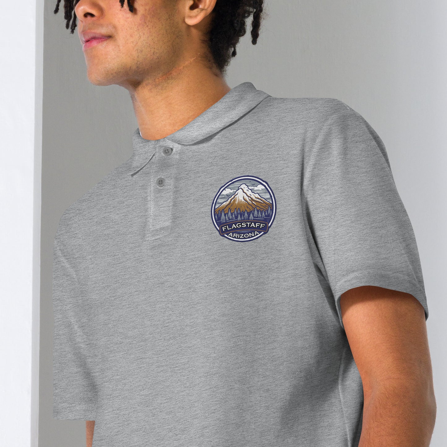 Flagstaff Arizona Souvenir Unisex pique polo shirt