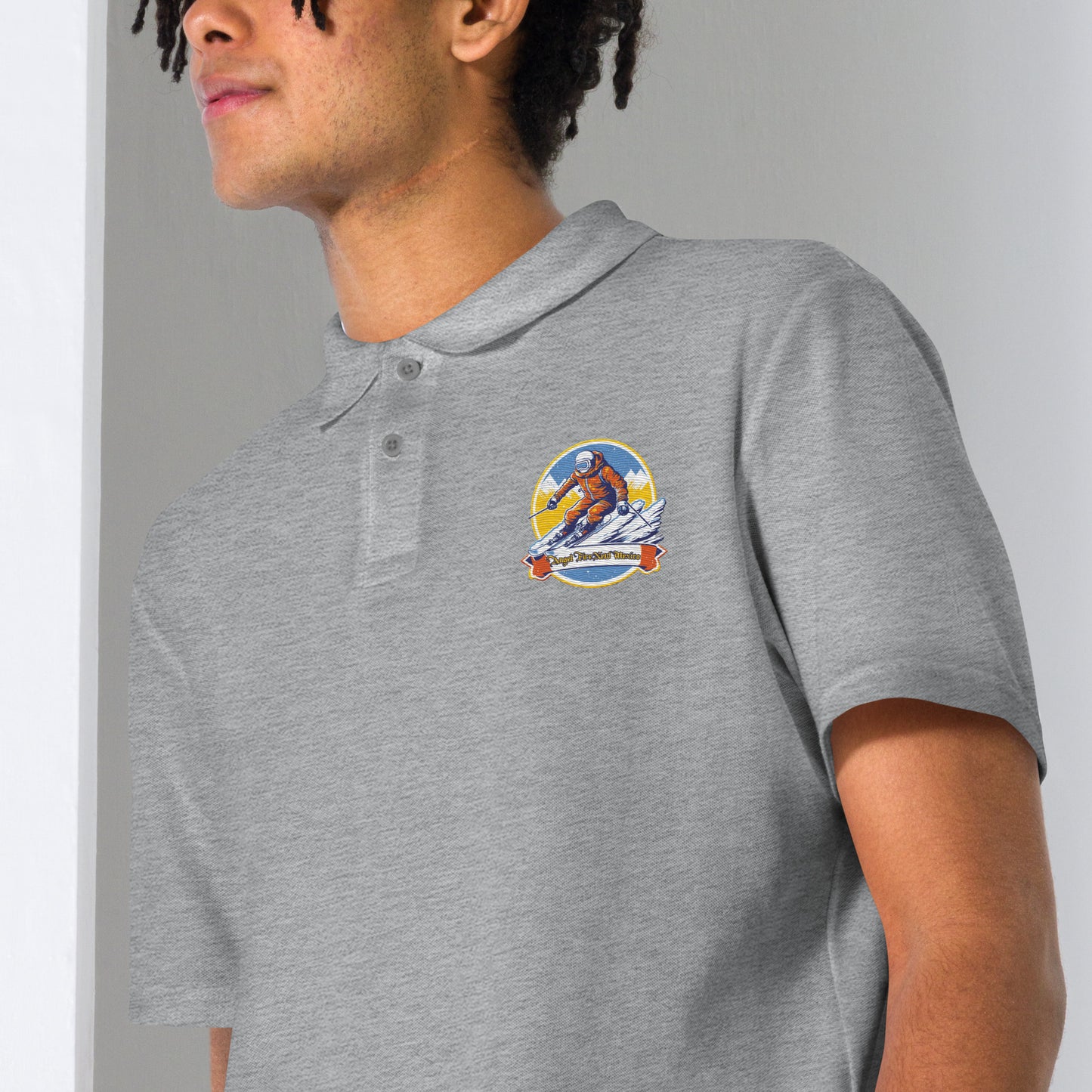 Angel Fire New Mexico Souvenir Unisex pique polo shirt