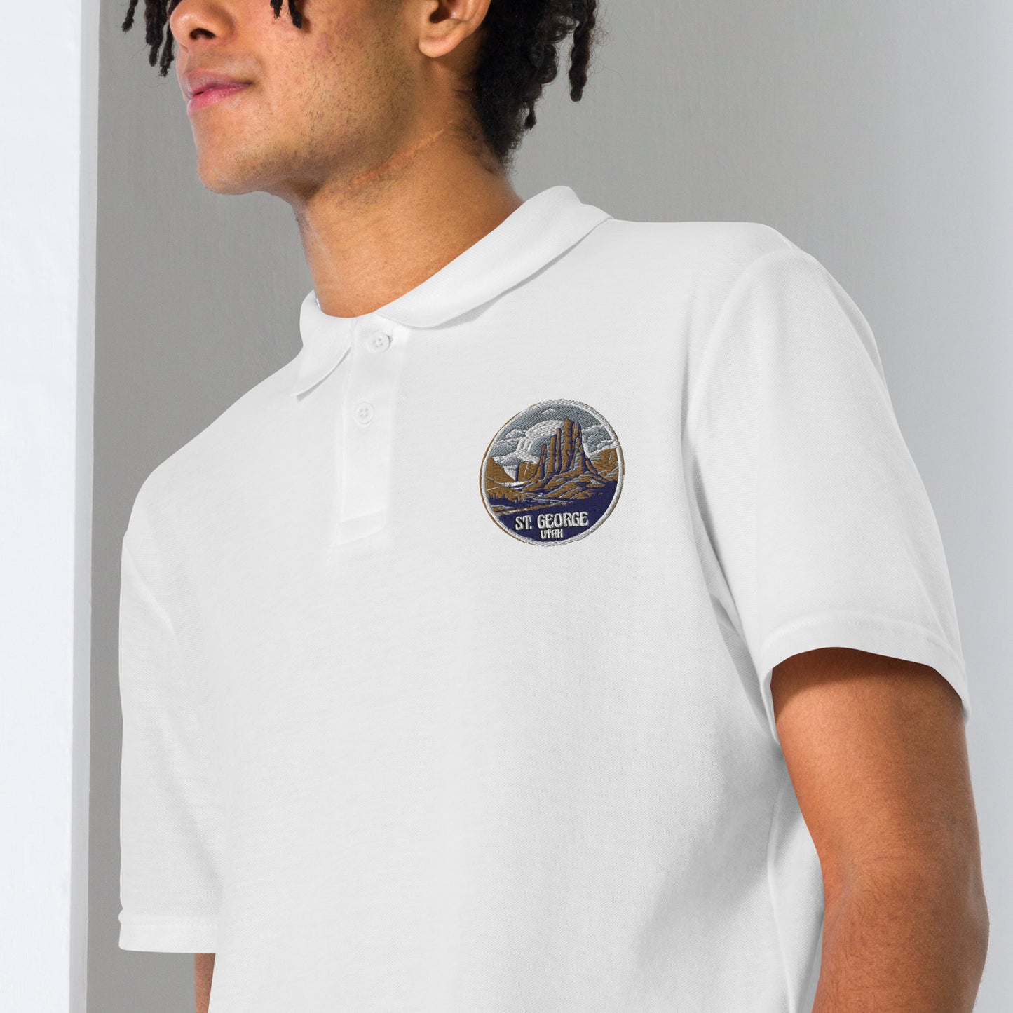 St. George Utah Souvenir Unisex pique polo shirt