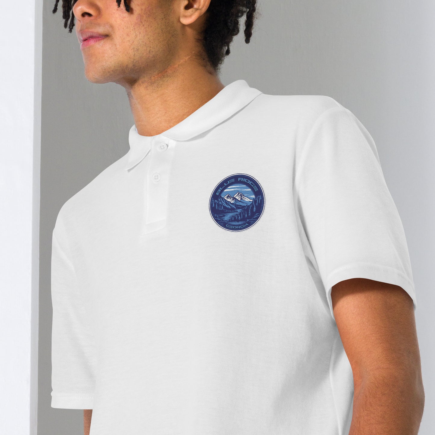 Blue Ridge Georgia Souvenir Unisex pique polo shirt