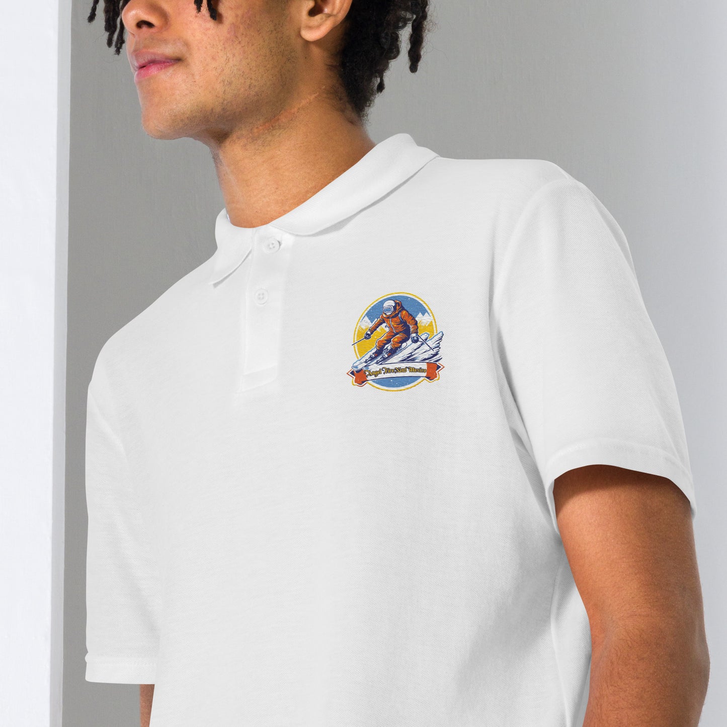 Angel Fire New Mexico Souvenir Unisex pique polo shirt