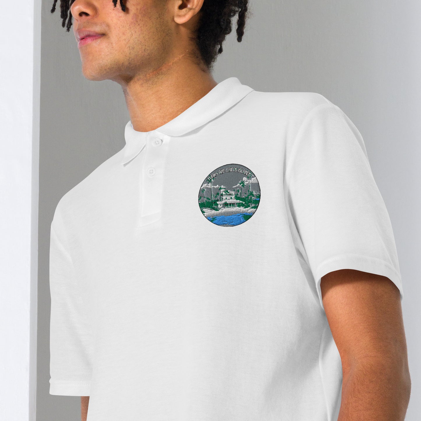 Turks and Caicos Islands Souvenir Unisex pique polo shirt