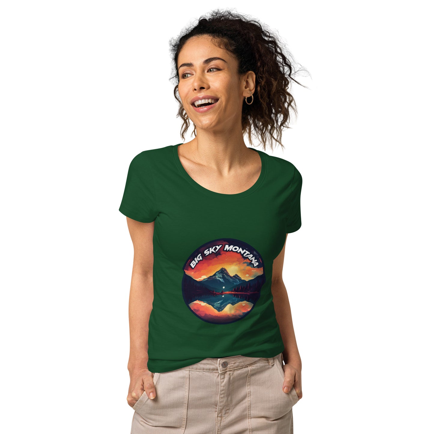 Big Sky Montana Souvenir Women’s basic organic t-shirt