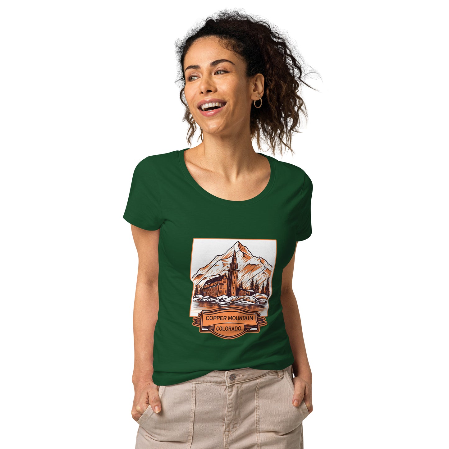 Copper Mountain Colorado Souvenir Women’s basic organic t-shirt