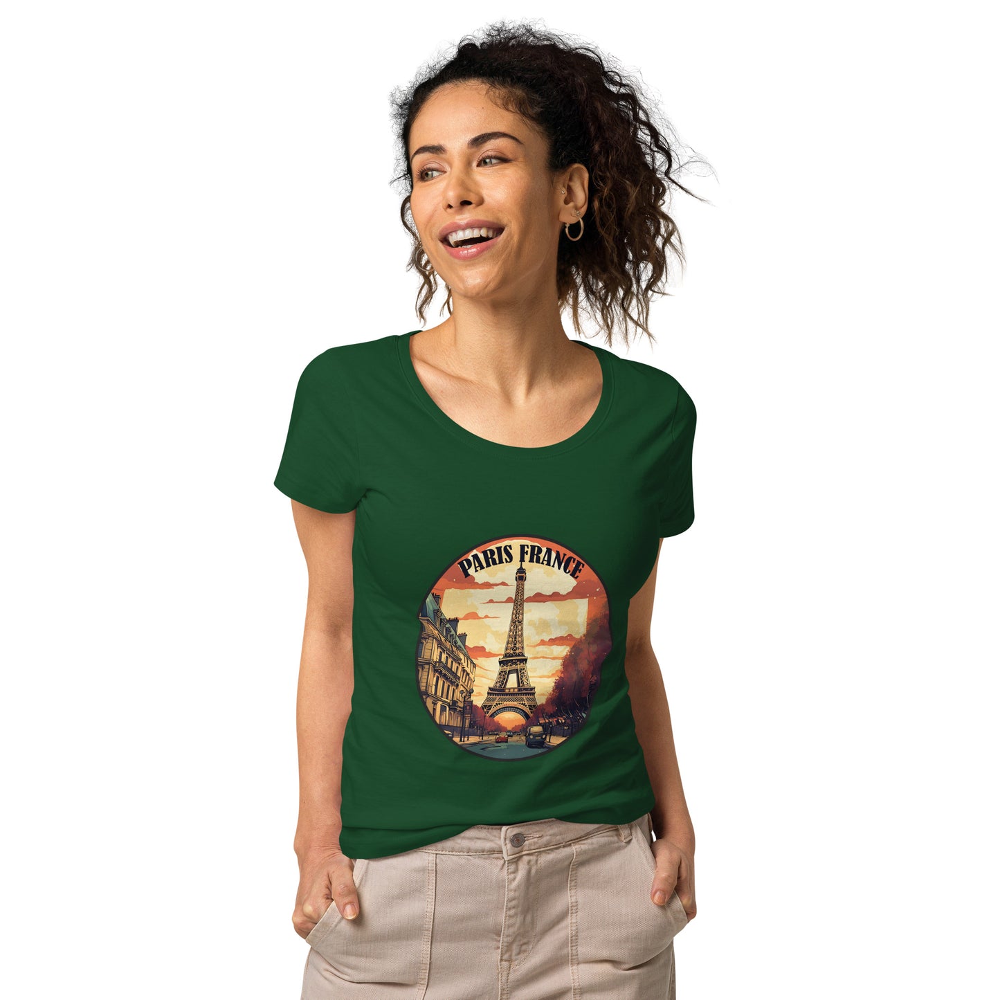 Paris France Souvenir Women’s basic organic t-shirt