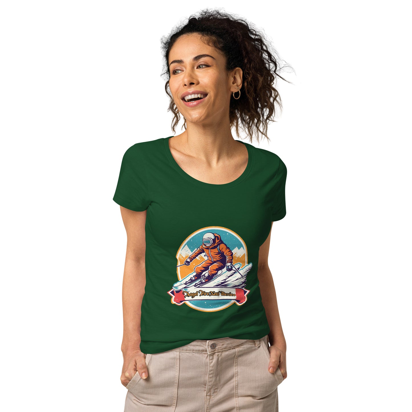 Angel Fire New Mexico Souvenir Women’s basic organic t-shirt