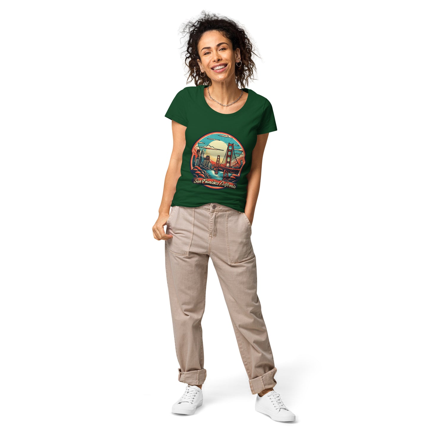 San Francisco California Souvenir Women’s basic organic t-shirt