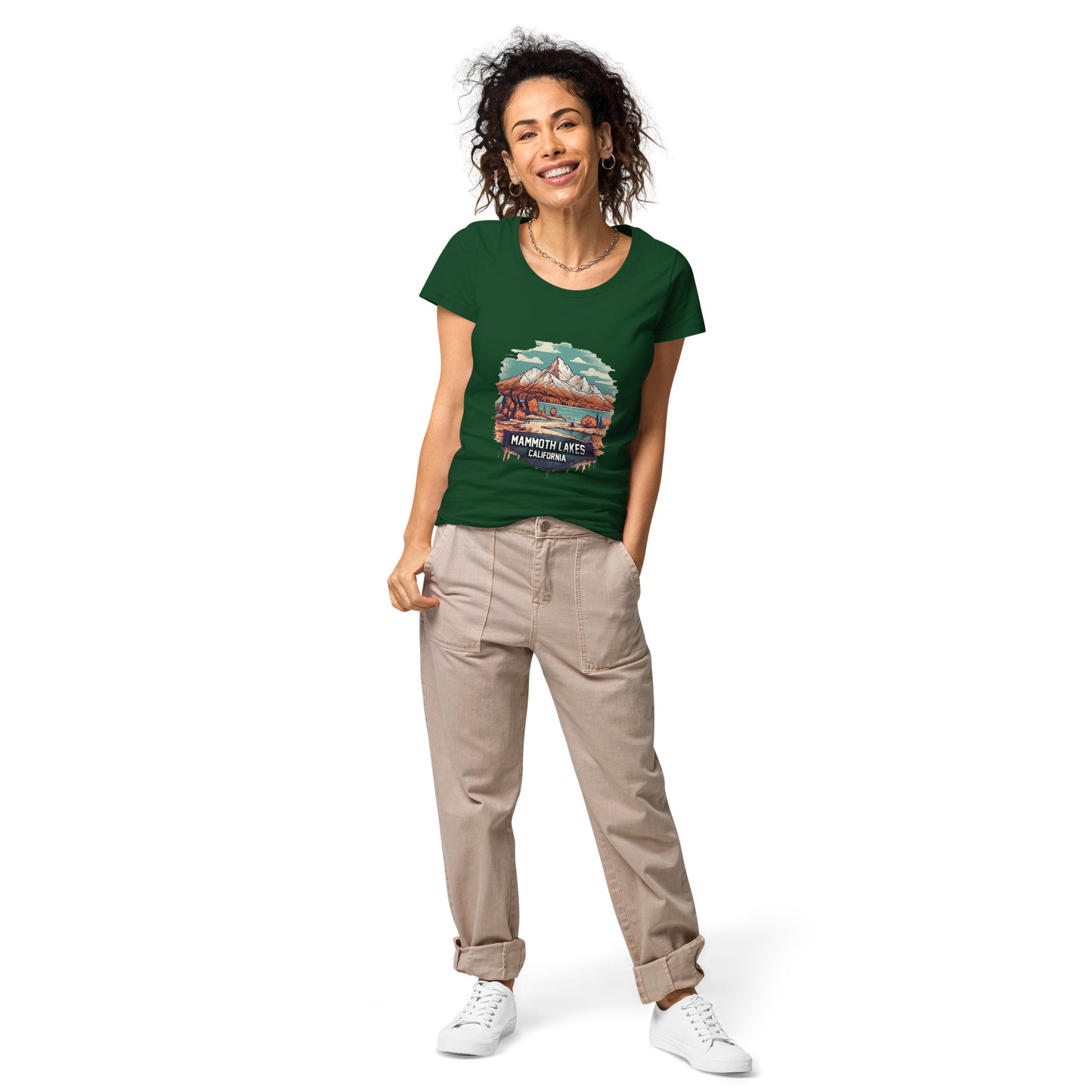 Mammoth Lakes California Souvenir Women’s basic organic t-shirt