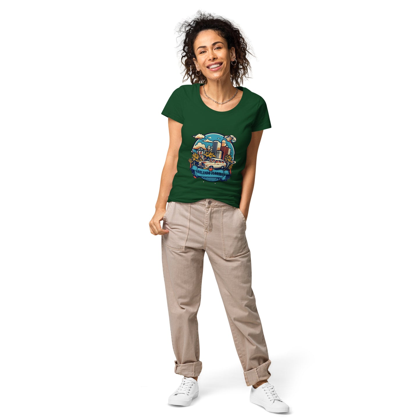 Orlando Florida Souvenir Women’s basic organic t-shirt