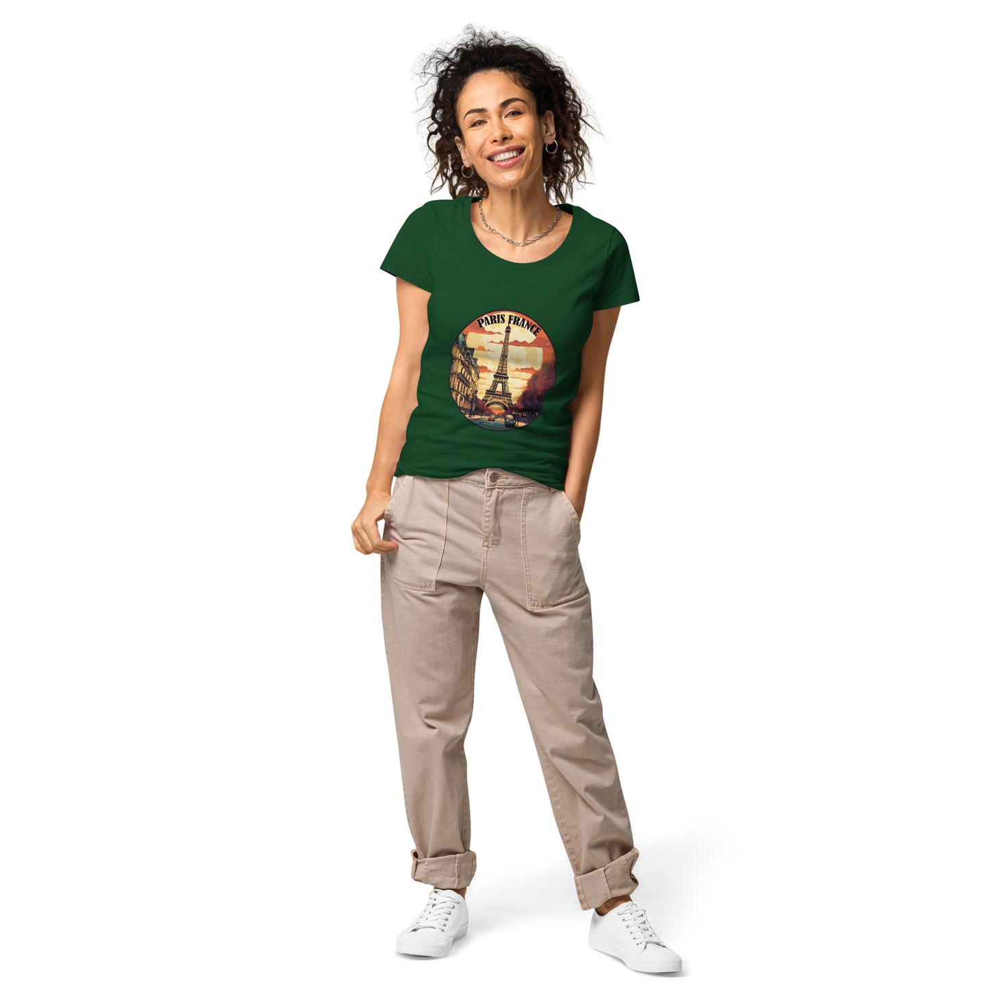 Paris France Souvenir Women’s basic organic t-shirt