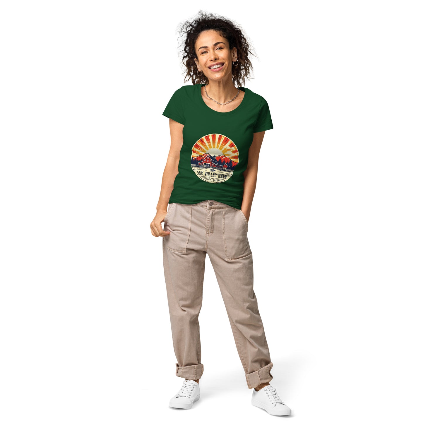 Sun Valley Idaho Souvenir Women’s basic organic t-shirt