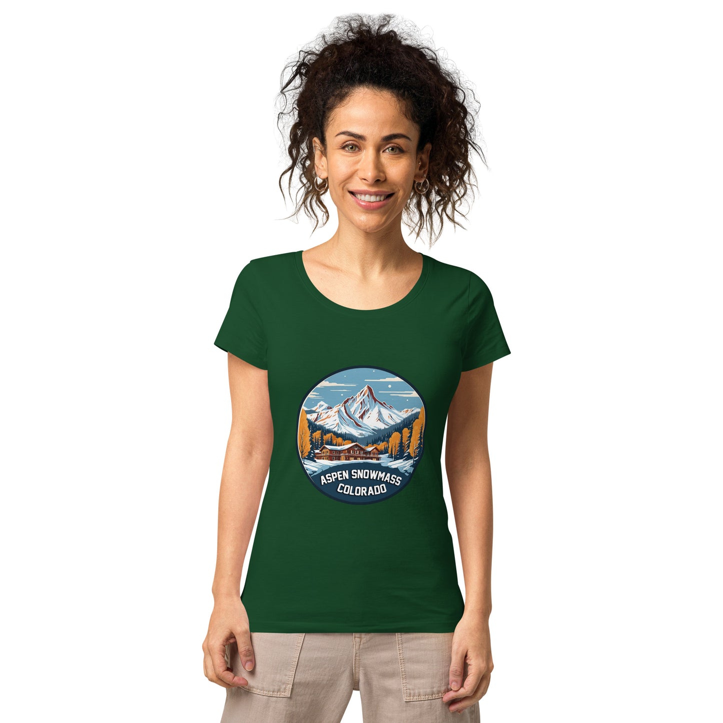 Aspen Snowmass Colorado Souvenir Women’s basic organic t-shirt