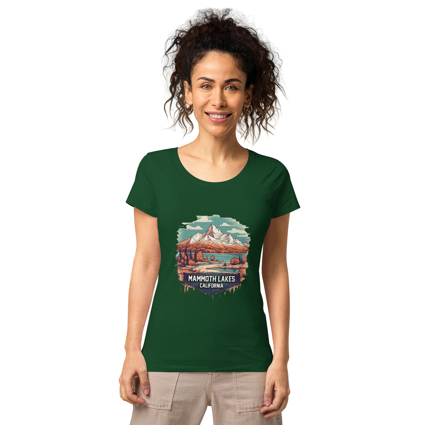 Mammoth Lakes California Souvenir Women’s basic organic t-shirt